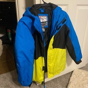 Boys size 12 winter jacket with hood like new